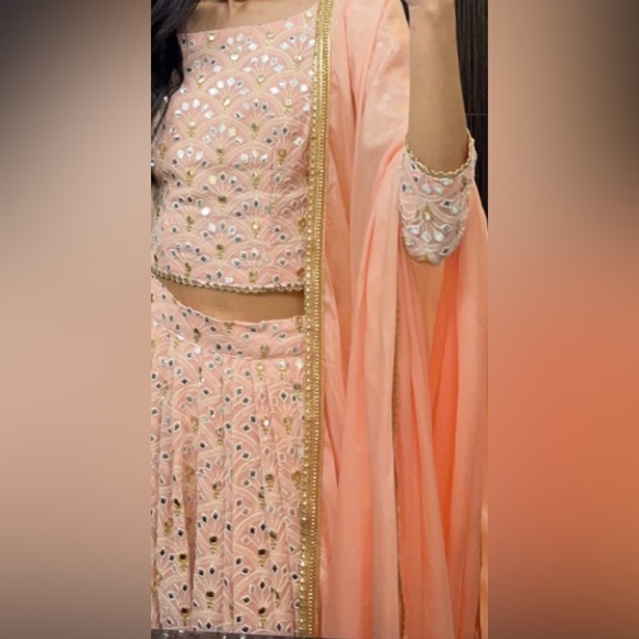 Indian Lengha Set - 3 piece - Picture 3 of 10